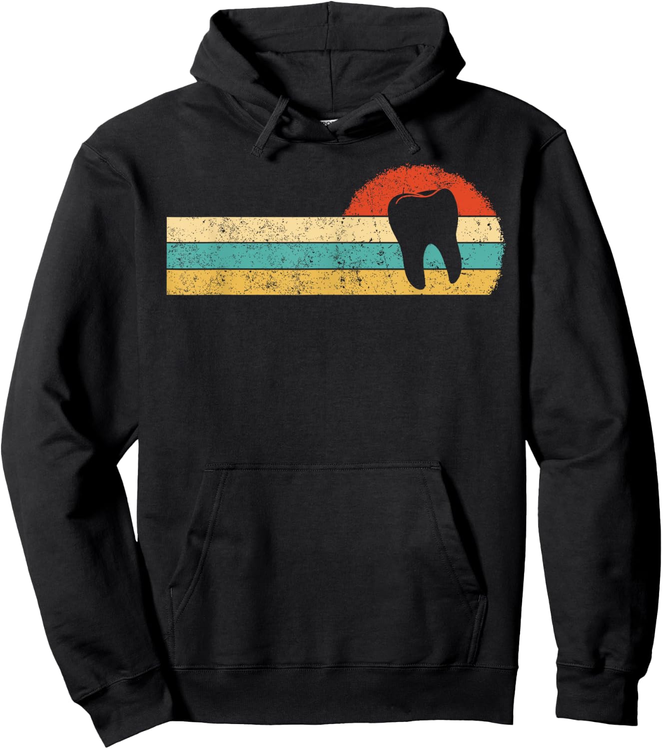 Dentist Retro Vintage Dental Surgeon Mouth Doctor Hoodie - Hoodie | Black