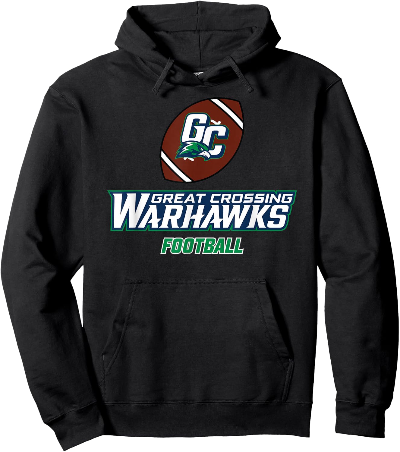 Great Crossing High School Warhawks Football Hoodie - Hoodie | Black