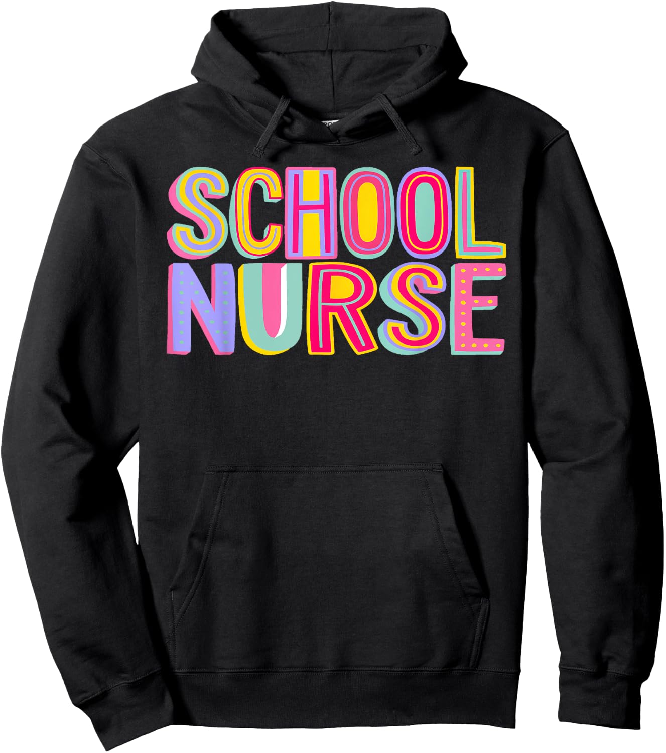 Retro School Nurse Nursing Groovy Nurse Retro Pink Nurse Hoodie - Hoodie | Black