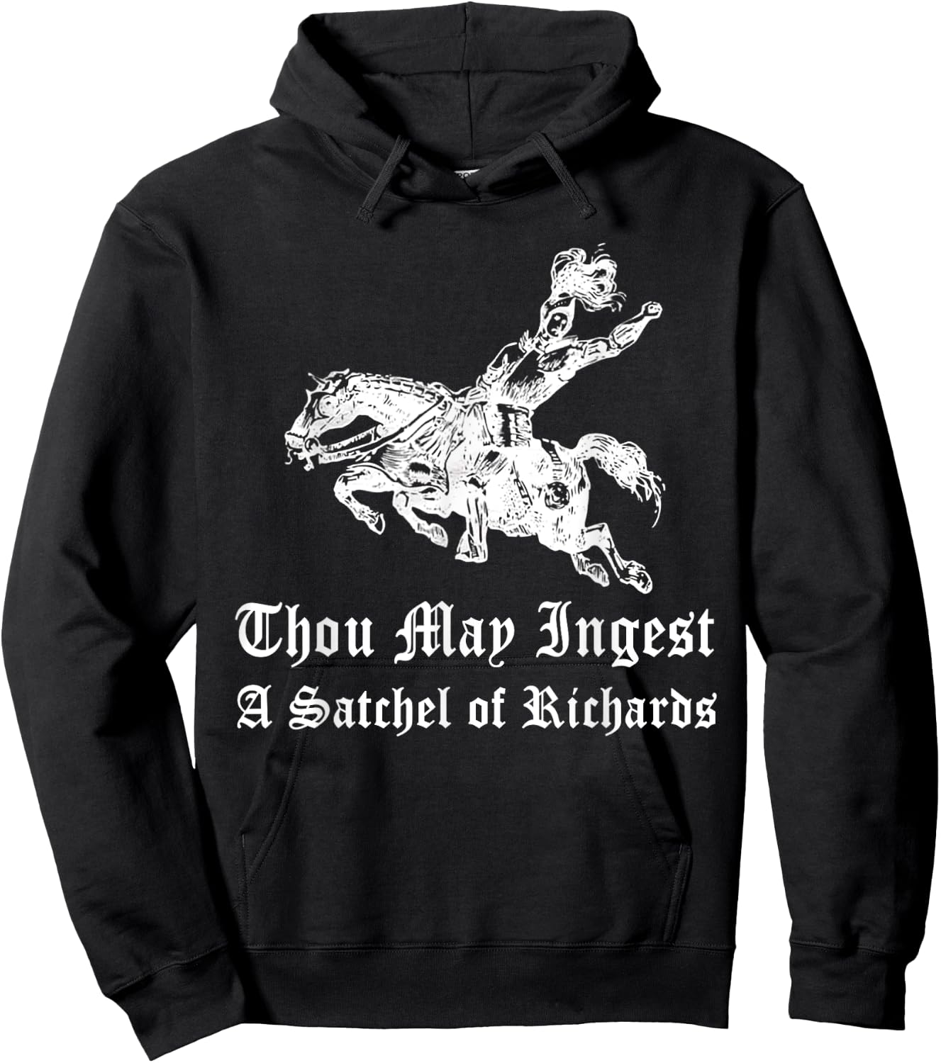 Thou May Ingest A Satchel Of Richard Hoodie - Hoodie | Black