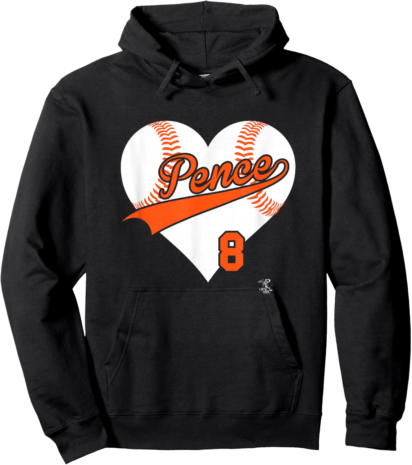 Hunter Pence Baseball Heart Gameday Hoodie - Hoodie | Black