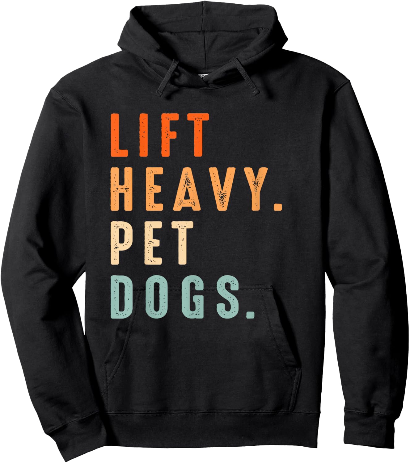 Funny Lift Heavy Pet Dogs Gym Fitness Weight Lifting & Dogs Hoodie - Hoodie | Black