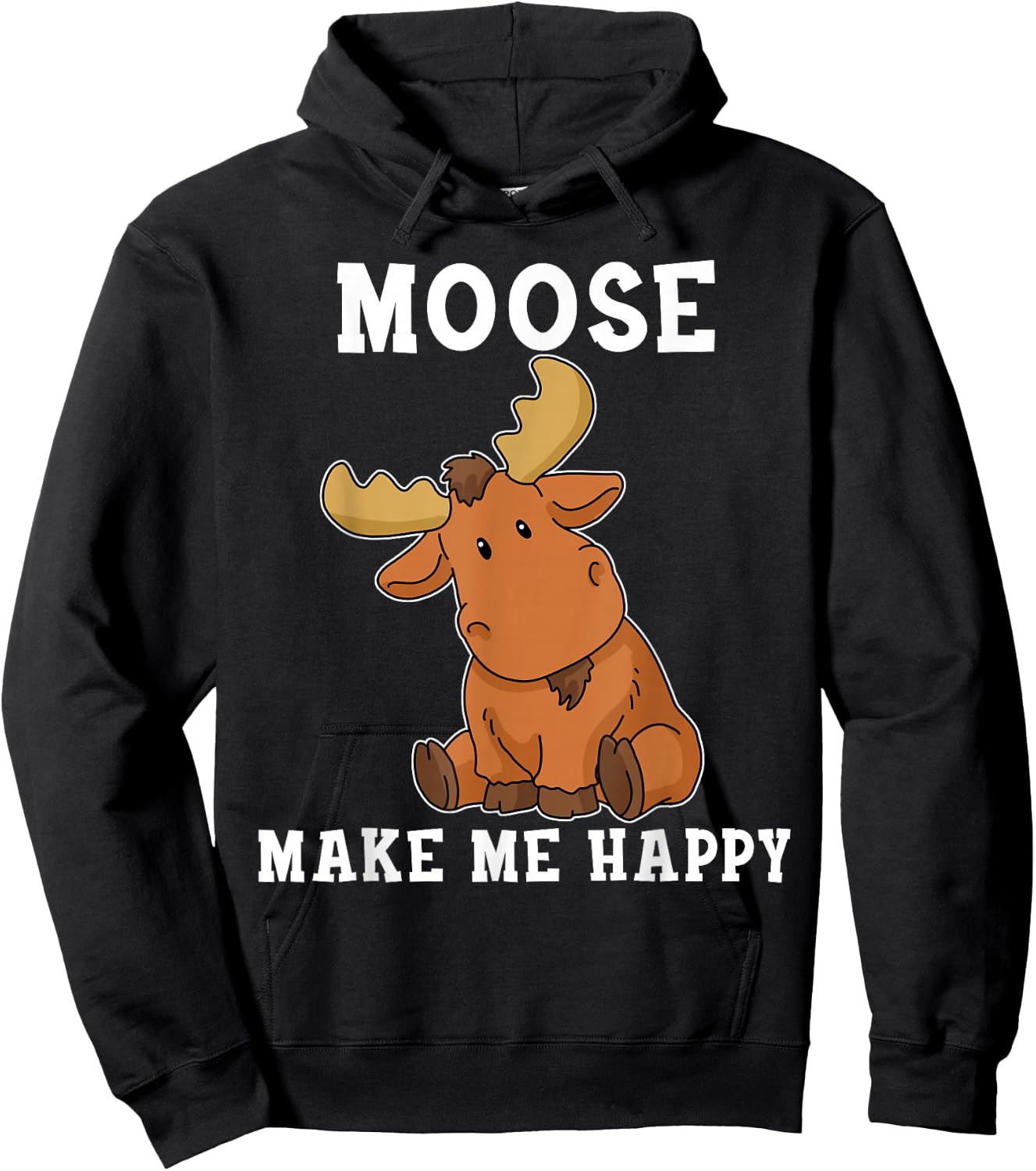 Moose Women's Gift Kids & Baby Hoodie - Hoodie | Black