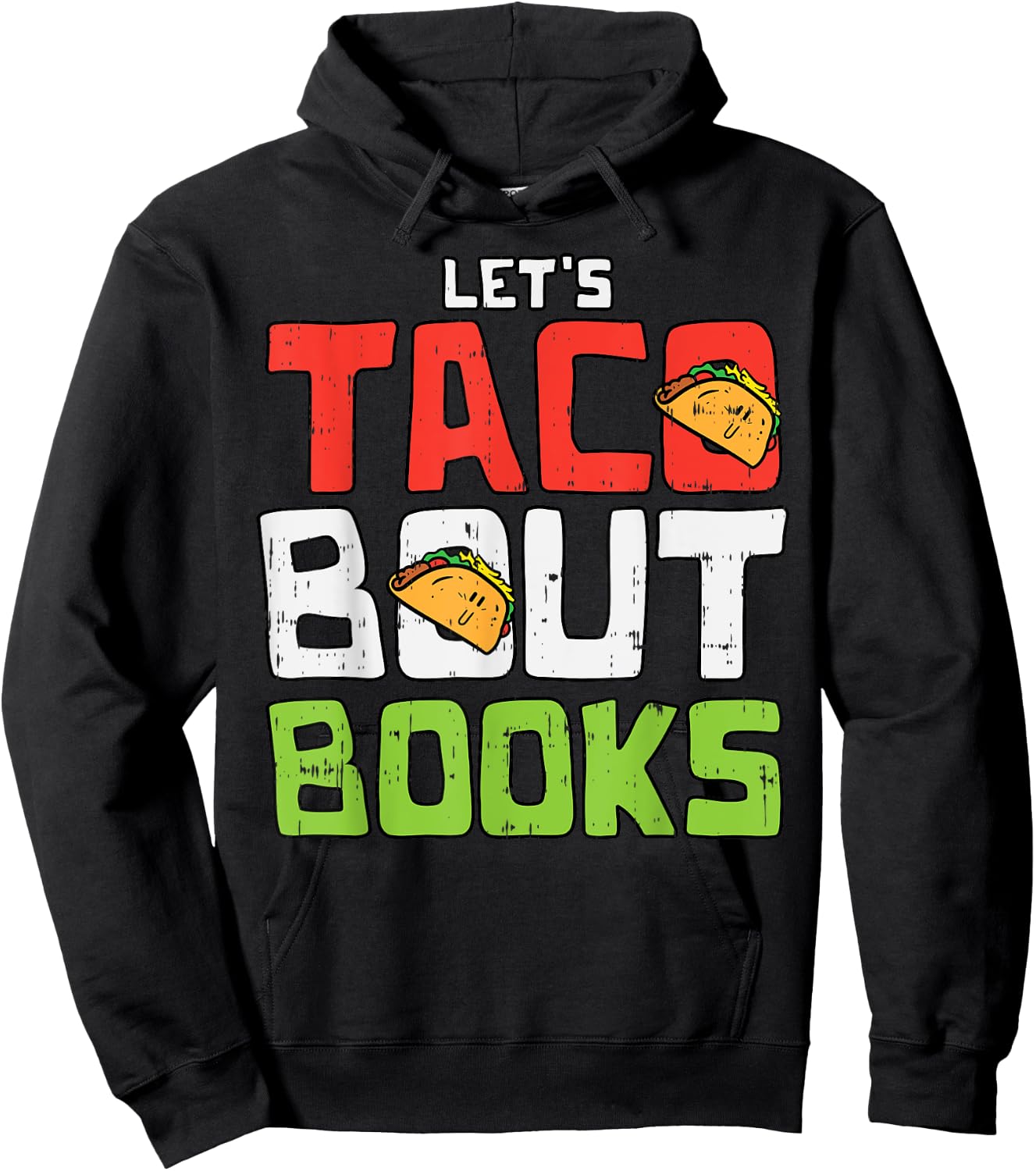 Taco Bout Books Funny Cinco De Mayo Mexican Librarian Hoodie - Hoodie | Black