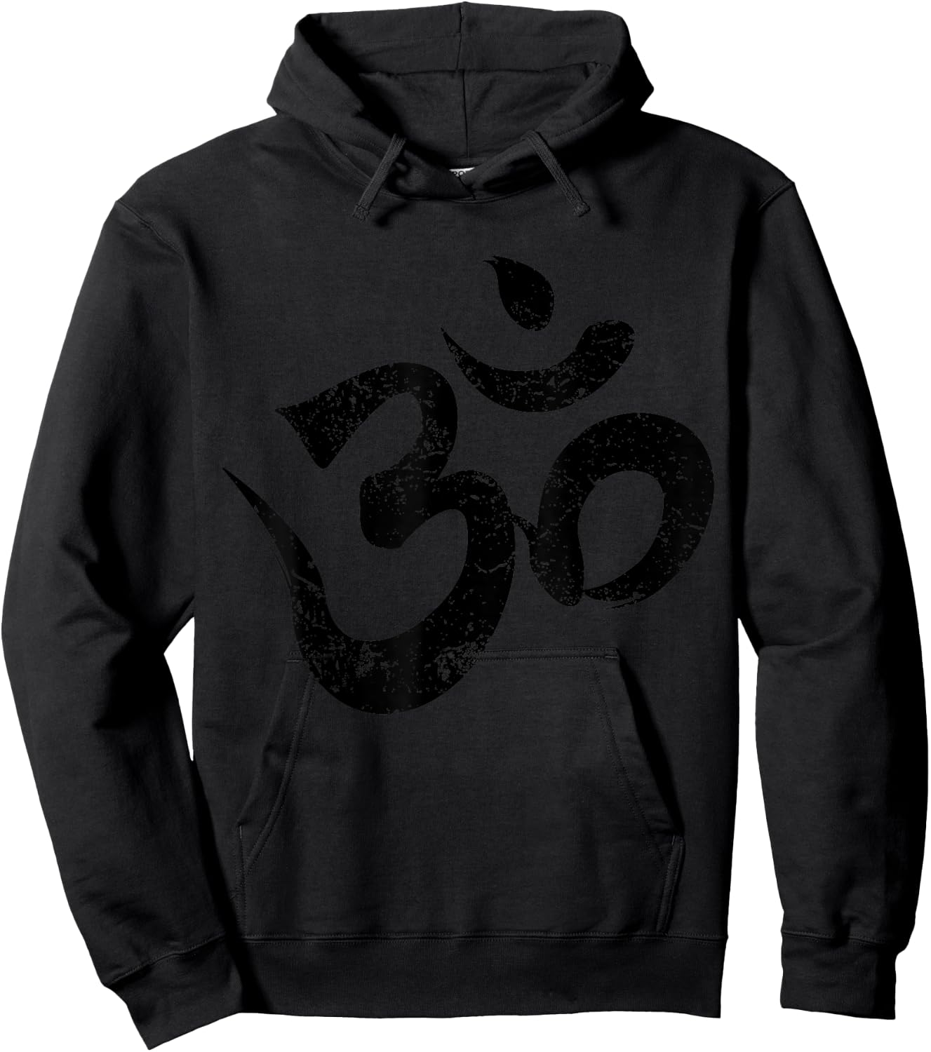 Vintage Retro Om Meditation Spiritual Indian Yoga Symbol Om Hoodie - Hoodie | Black