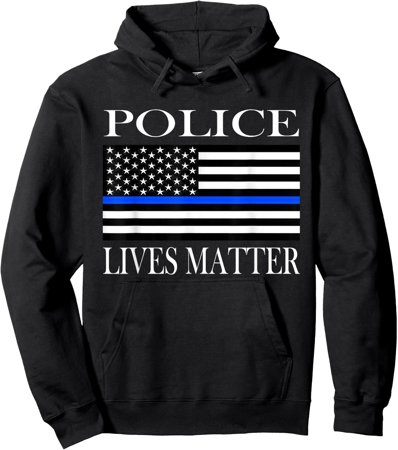 Police Lives Matter Hoodie - Hoodie | Black