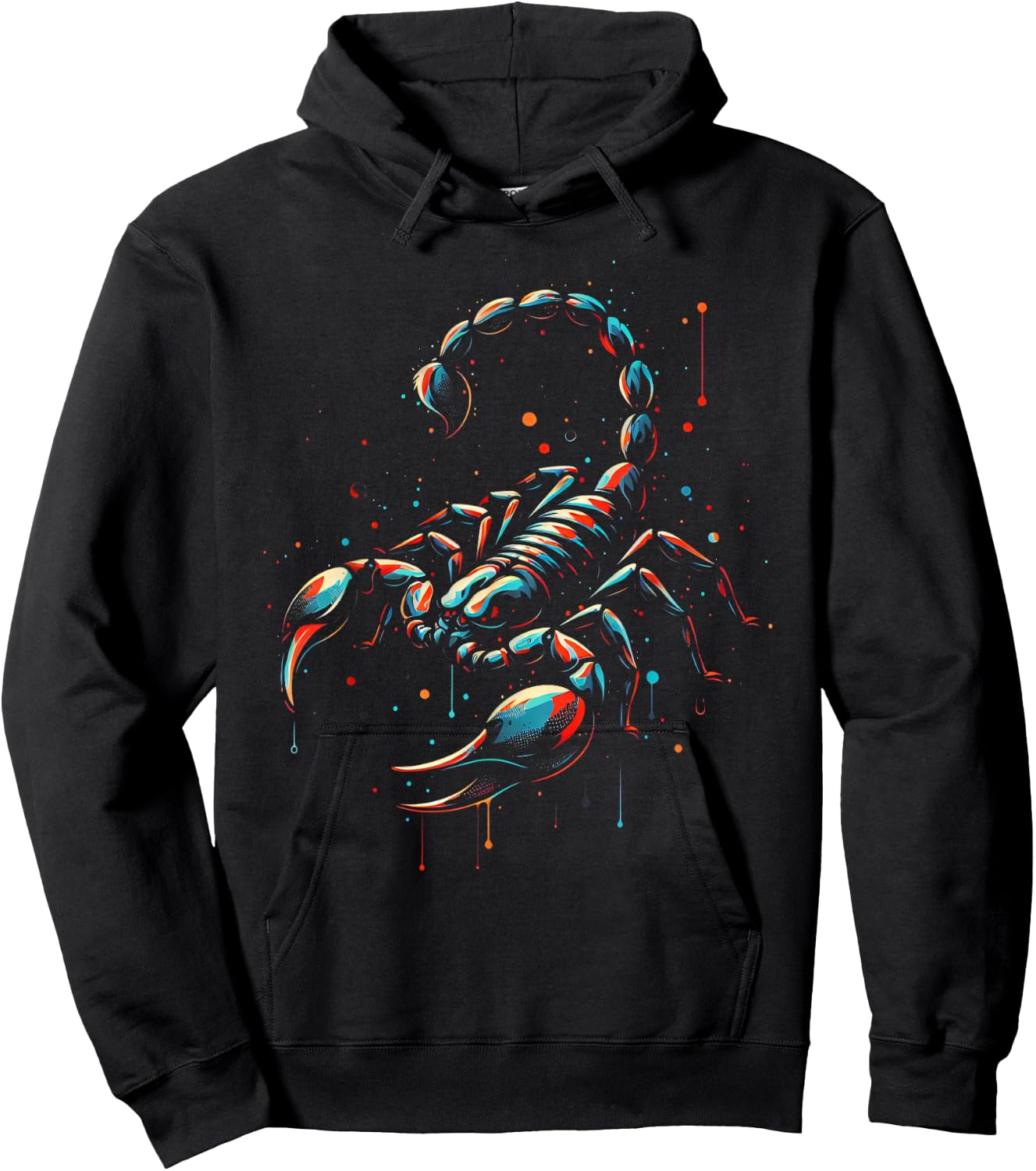Scorpion Minimalist and Vibrant Style Birthday Christmas Hoodie - Hoodie | Black