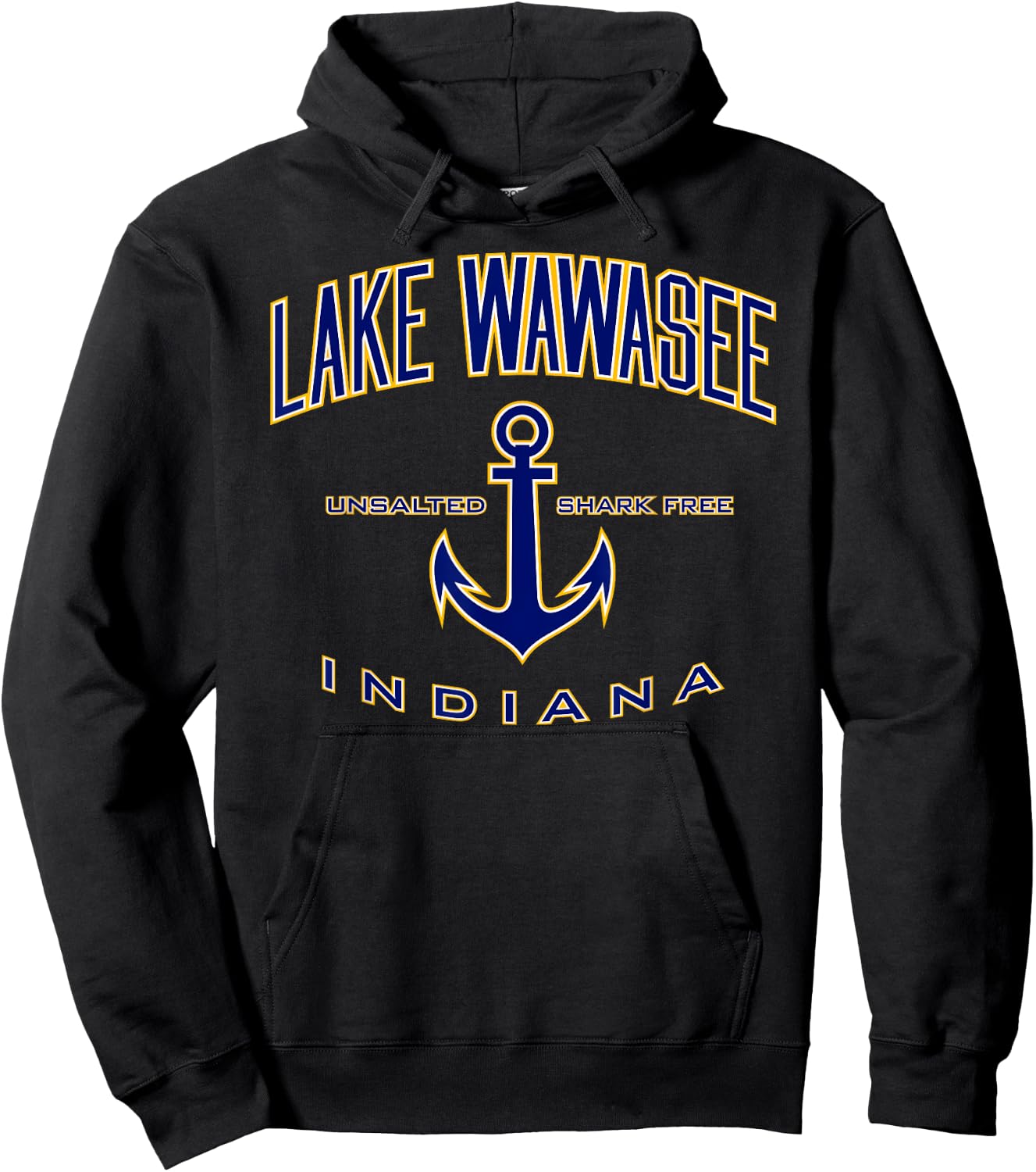 Lake Wawasee IN Hoodie - Hoodie | Black