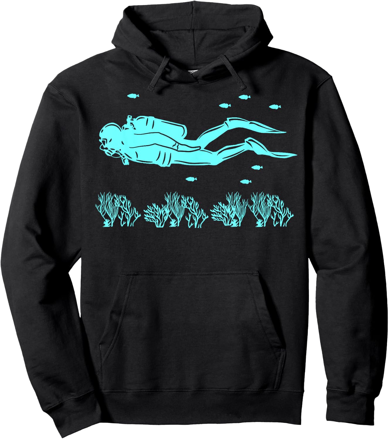 Scuba Diving Underwater Diver Ocean Swimmer Sea Lover Hoodie - Hoodie | Black