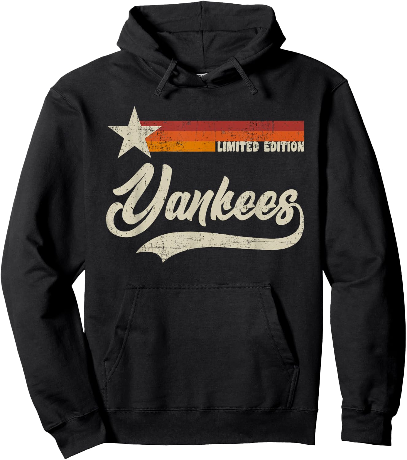 Vintage Yankees Name Retro Gift Sports Lover Women Boys Hoodie - Hoodie | Black