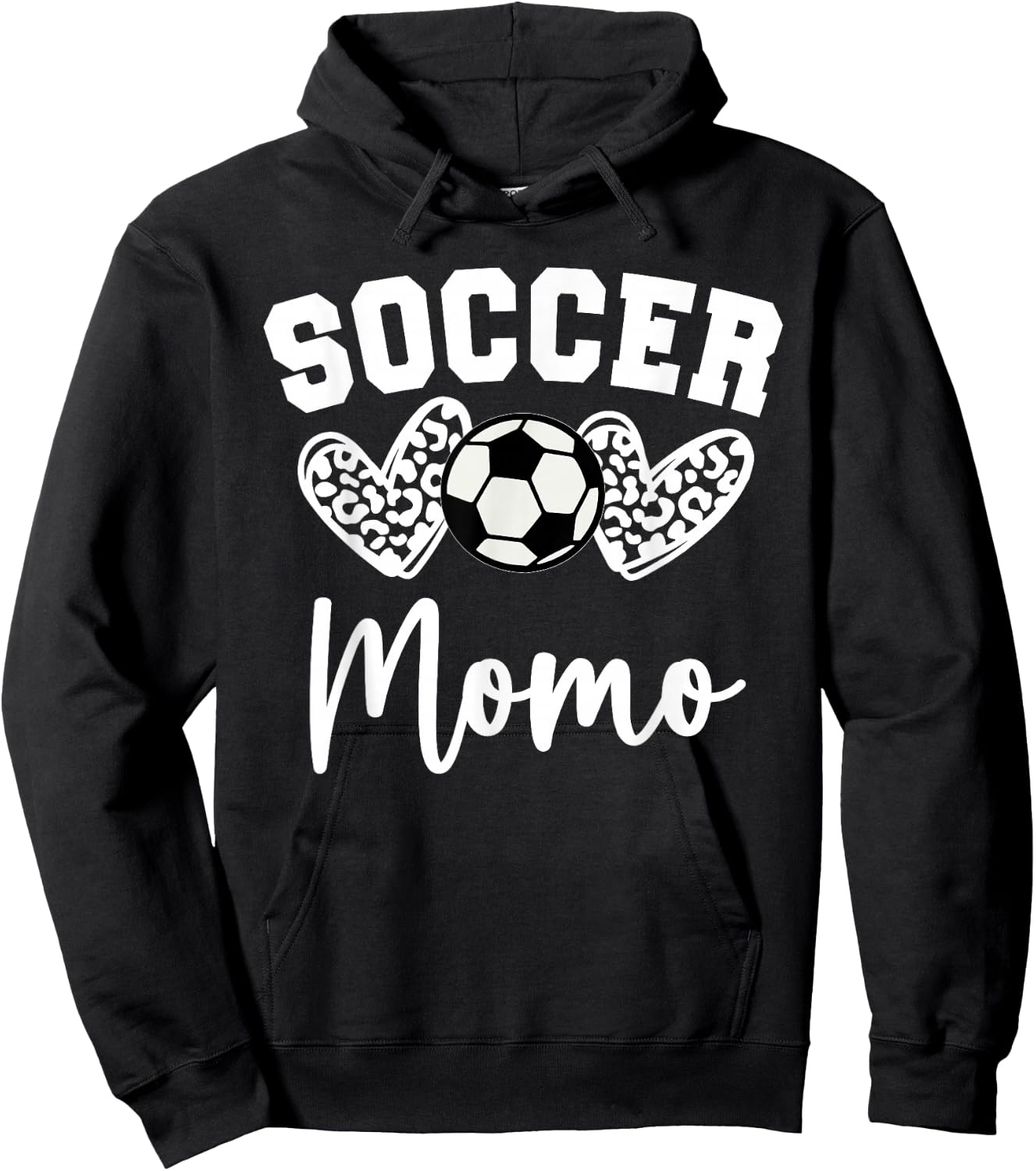 Soccer Momo Matching Family Soccer Hoodie - Hoodie | Black