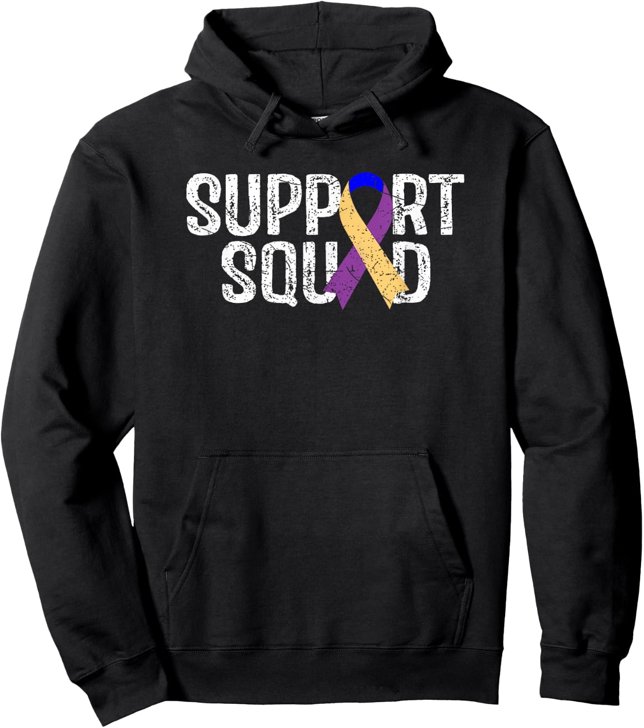 Bladder Cancer Awareness Support Squad Hoodie - Hoodie | Black