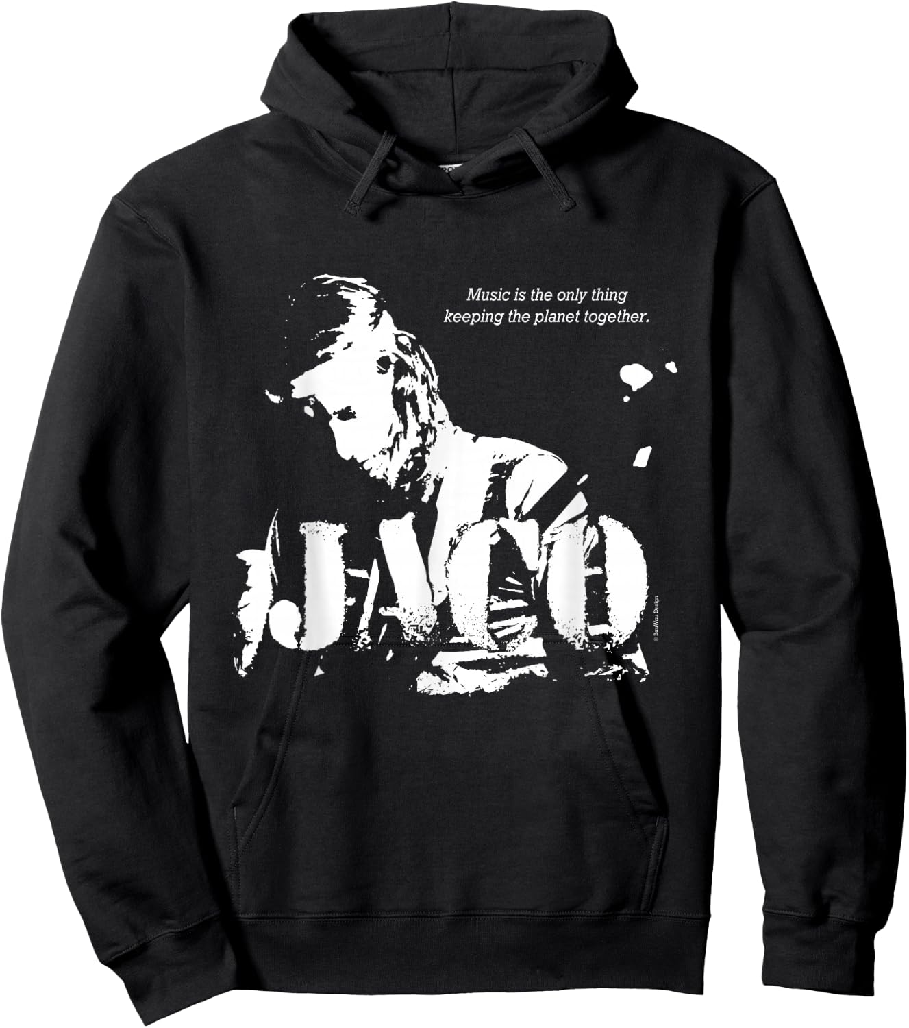 Jaco Jazz Wisdom Bassist Musician (1-color) Hoodie - Hoodie | Black