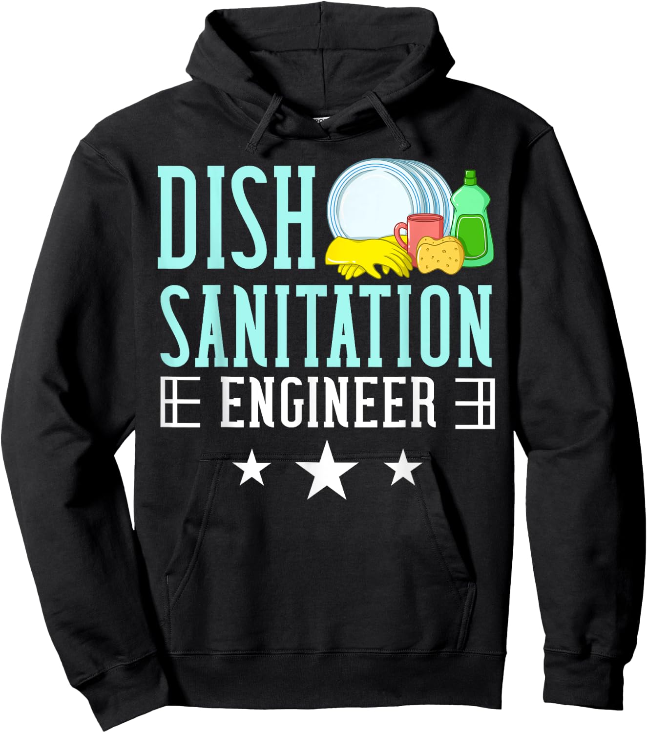 Dishwasher Dishwashing Gift Job Dish Washing Hoodie - Hoodie | Black