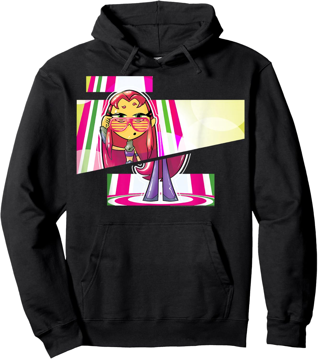 DC Comics Teen Titans Go! Starfire Cut Panels Hoodie - Hoodie | Black