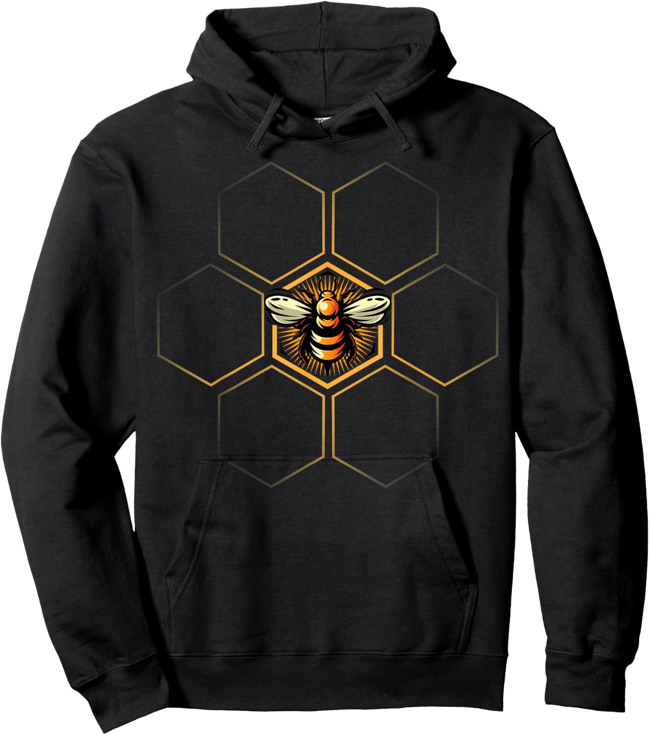 Beekeeper Shirt, Beekeeping - Honeycomb Love For Bees Hoodie - Hoodie | Black