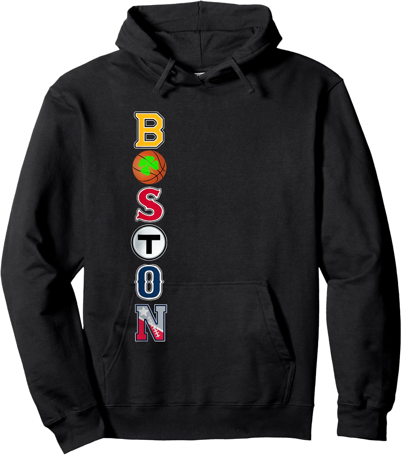 Bawston Townie Sports Team Fan Boston Mass New England Pride Hoodie - Hoodie | Black
