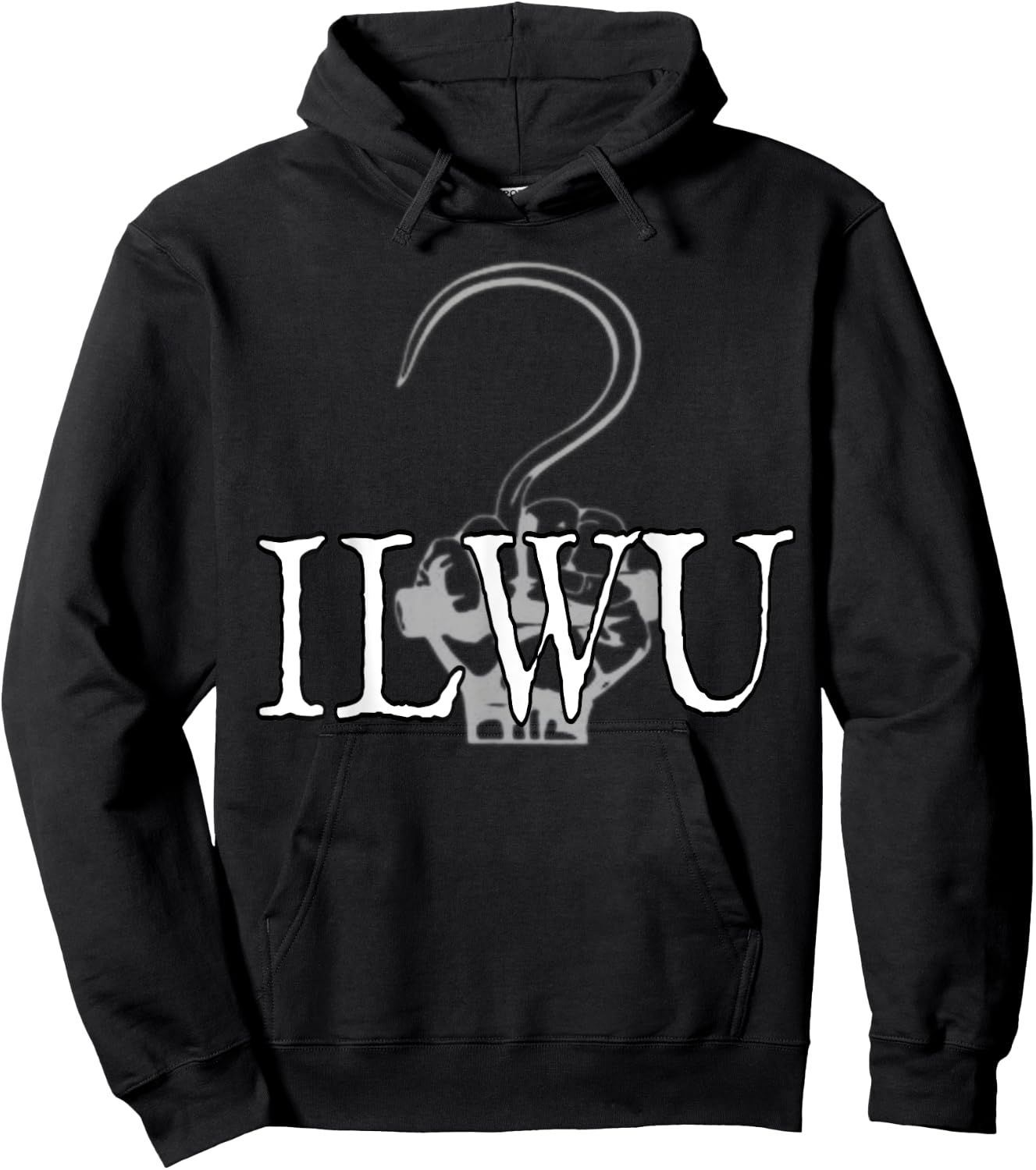 Ilwu Longshore Cargo Hook Hoodie - Hoodie | Black