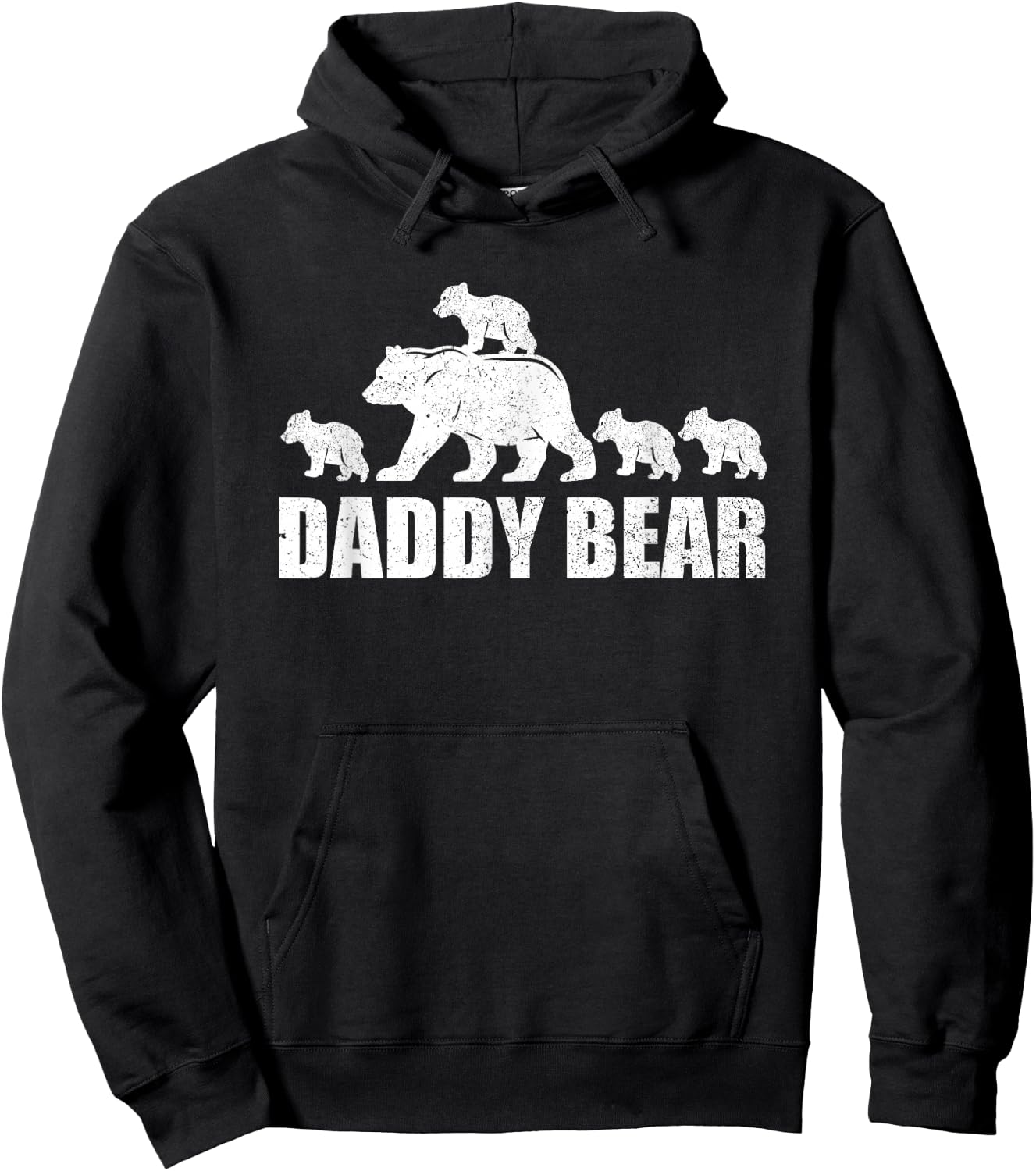 Daddy Bear 4 Cubs Shirt Daddy Bear 4 Kids Dad 4 Kids Hoodie - Hoodie | Black