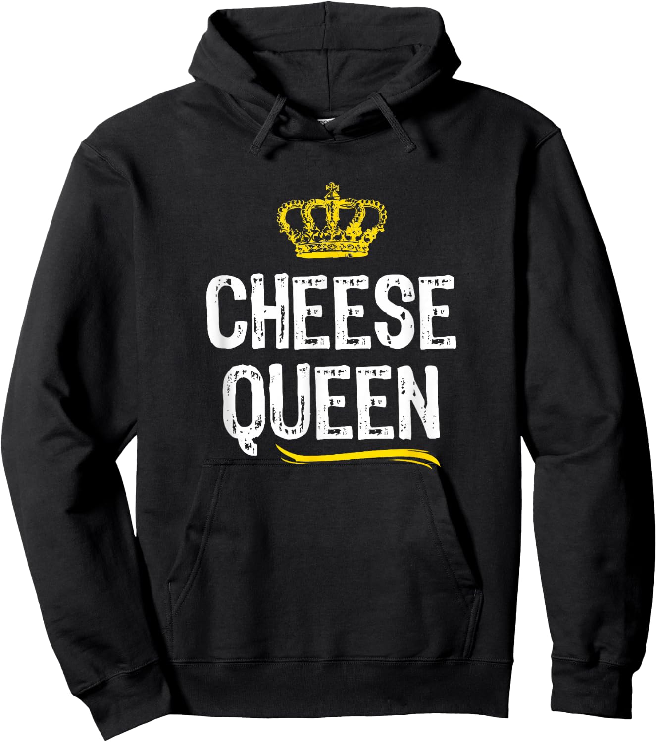 Cheese Queen Women Girls Lover Funny Cool Cute Gift Hoodie - Hoodie | Black