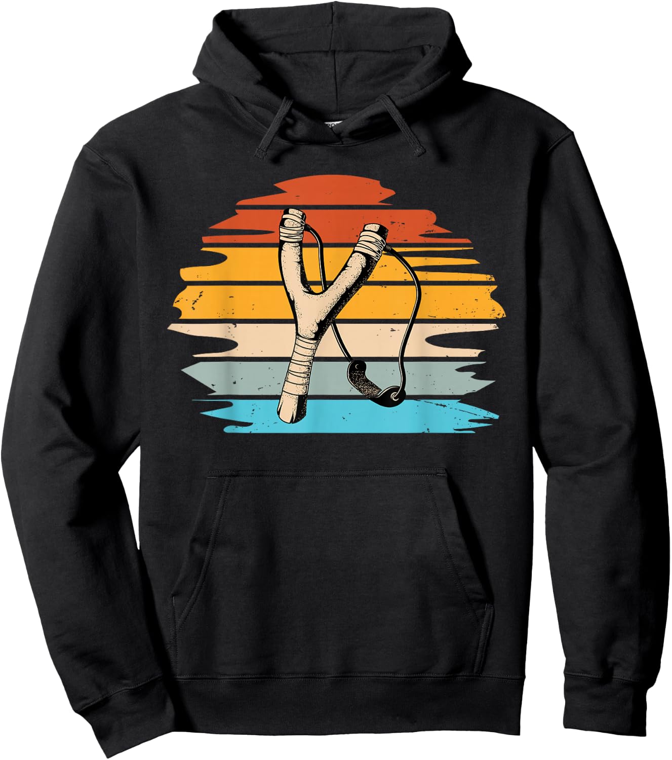 Catapult and Slingshot Design for a Slingshot Lover Hoodie - Hoodie | Black