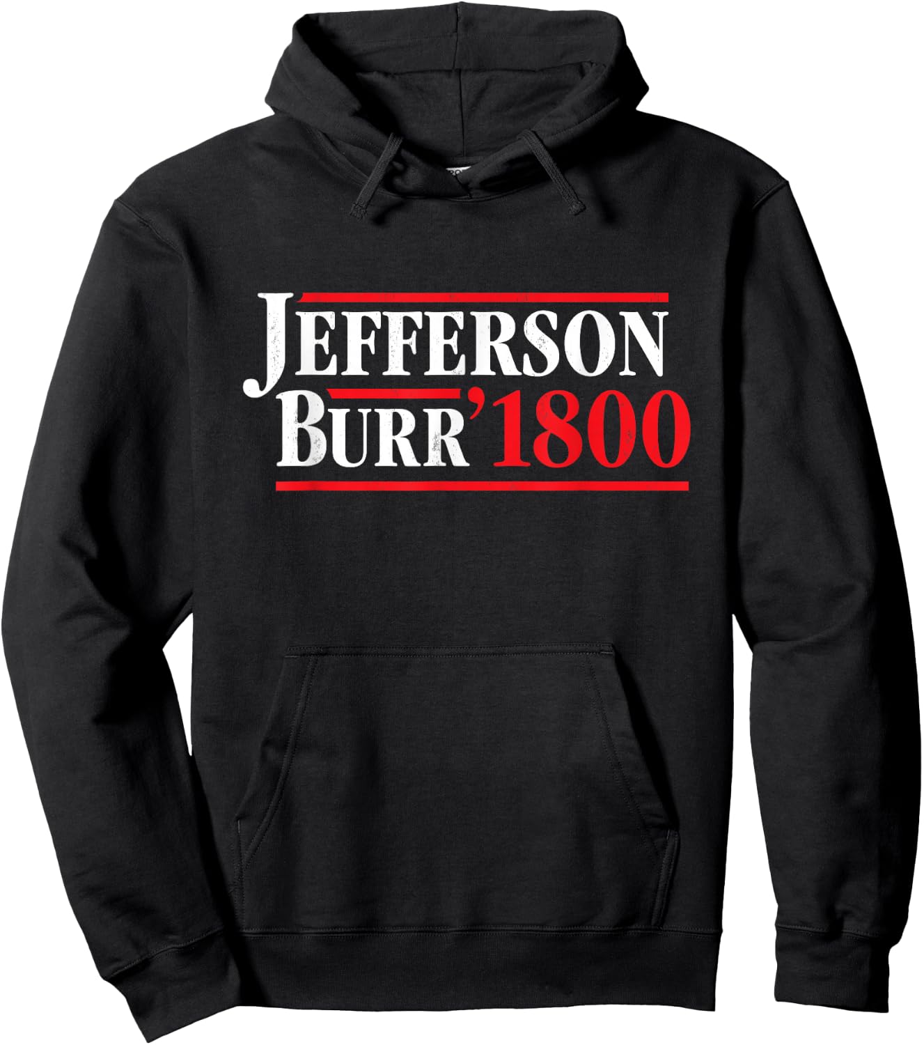 President Thomas Jefferson 1800 - Retro 4th of July Hoodie - Hoodie | Black