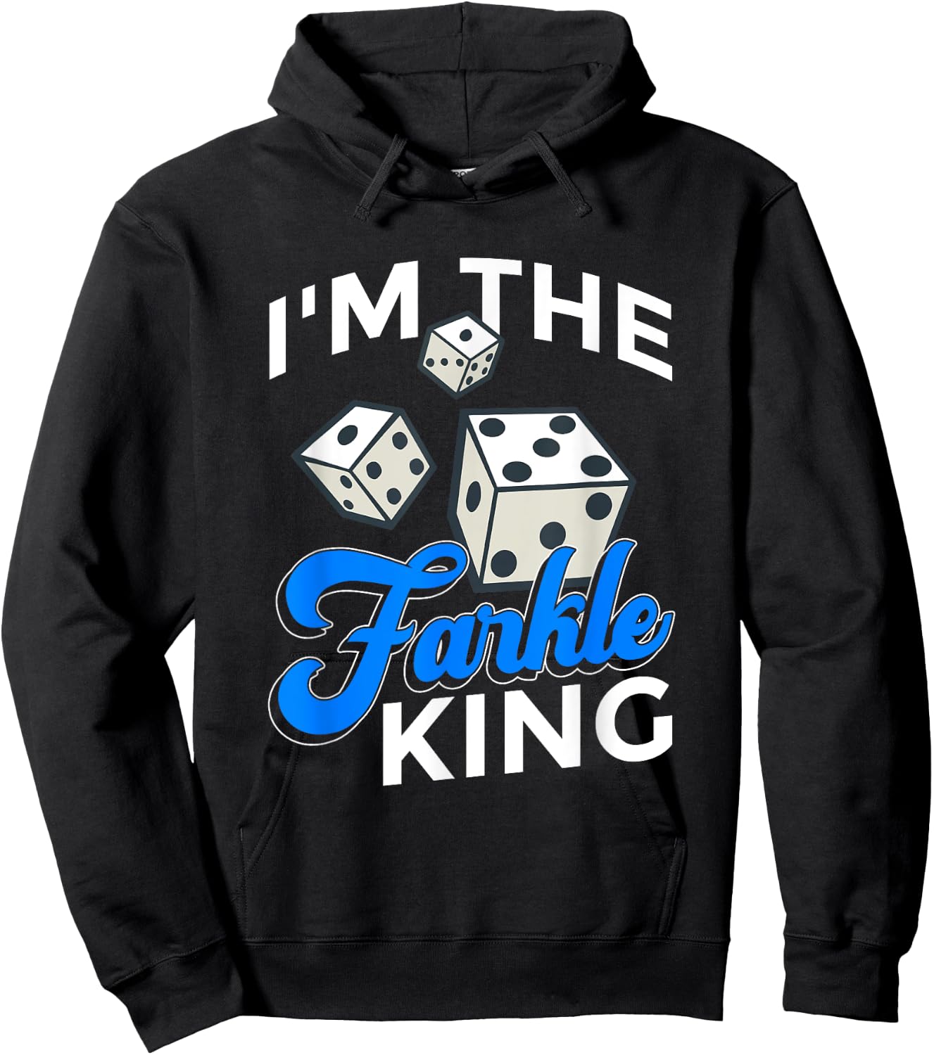 Farkle Dice Game Design For Farkle King Hoodie - Hoodie | Black