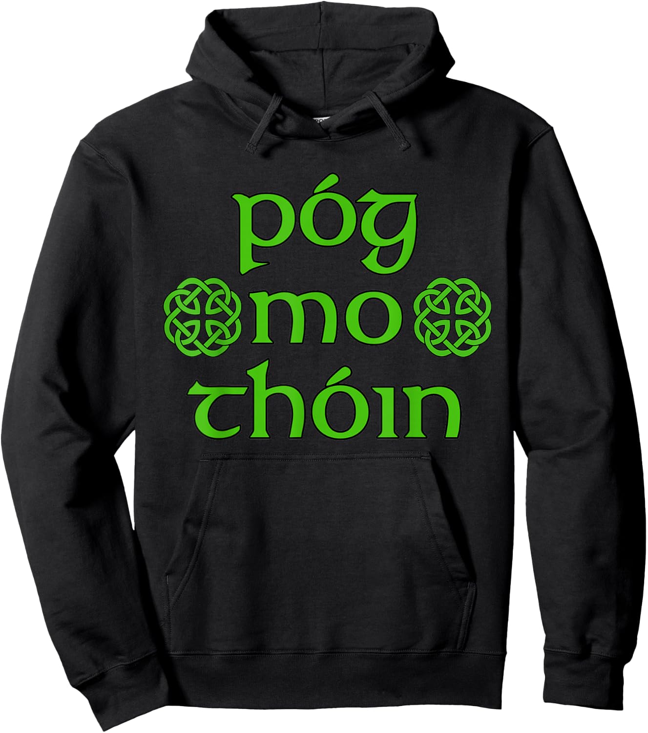 Pg Mo Thin with Celtic Knots by Kats Cabin Hoodie - Hoodie | Black