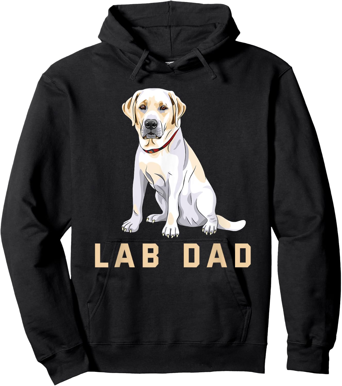 Lab Dad Yellow Labrador Retriever Shirt Hoodie - Hoodie | Black