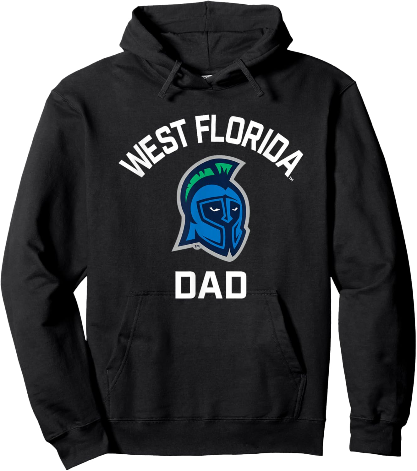University of West Florida UWF Argonauts Arched Dad Hoodie - Hoodie | Black