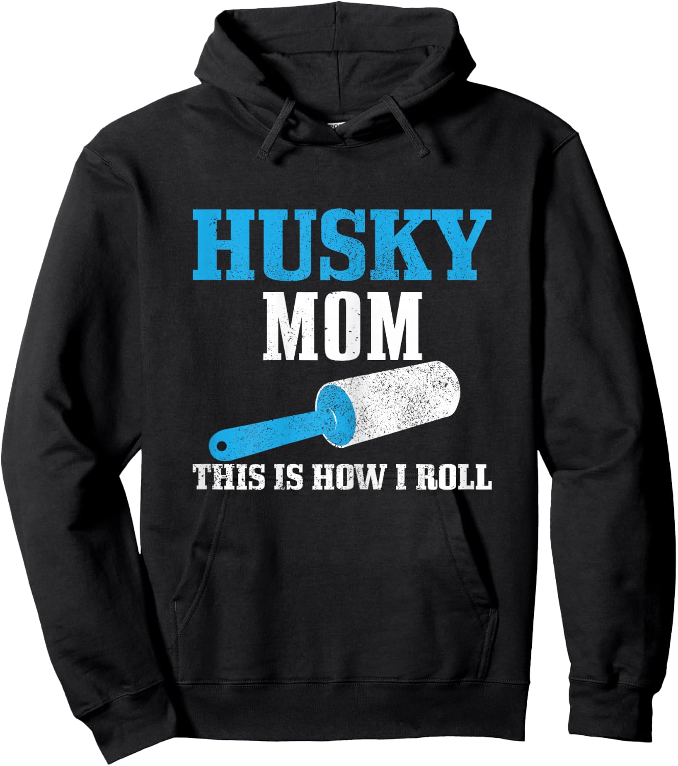 Husky Mom Funny Siberian Husky Mama Dog Hair Hoodie - Hoodie | Black