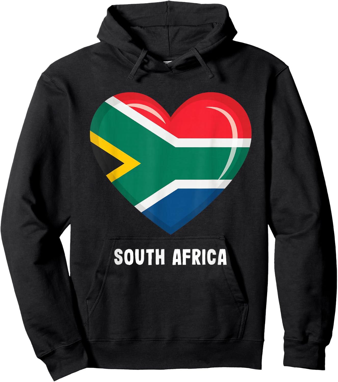 South African Flag Jersey | South Africa Hoodie - Hoodie | Black