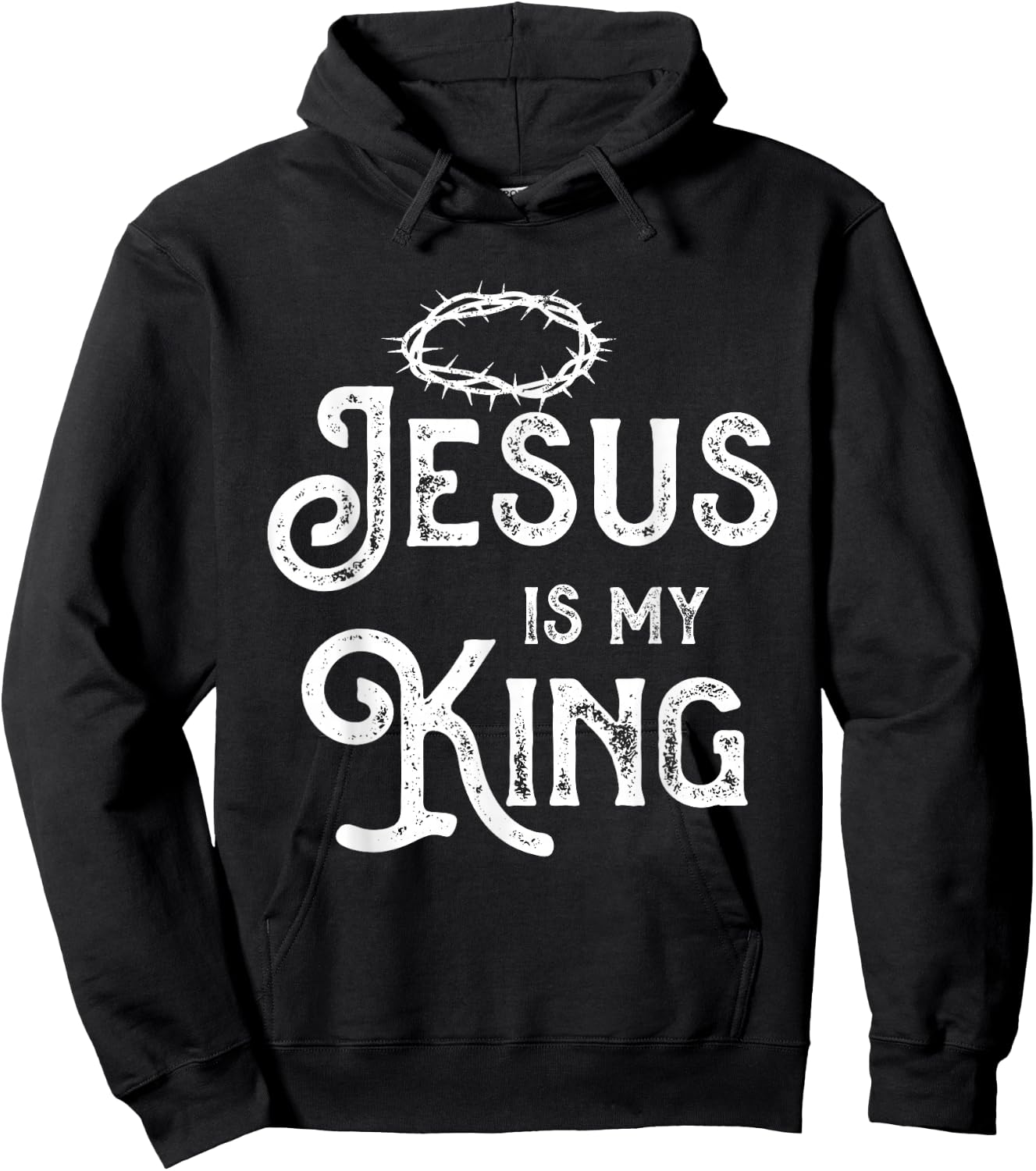 Jesus Christ King Religion God Christianity Gift Hoodie - Hoodie | Black