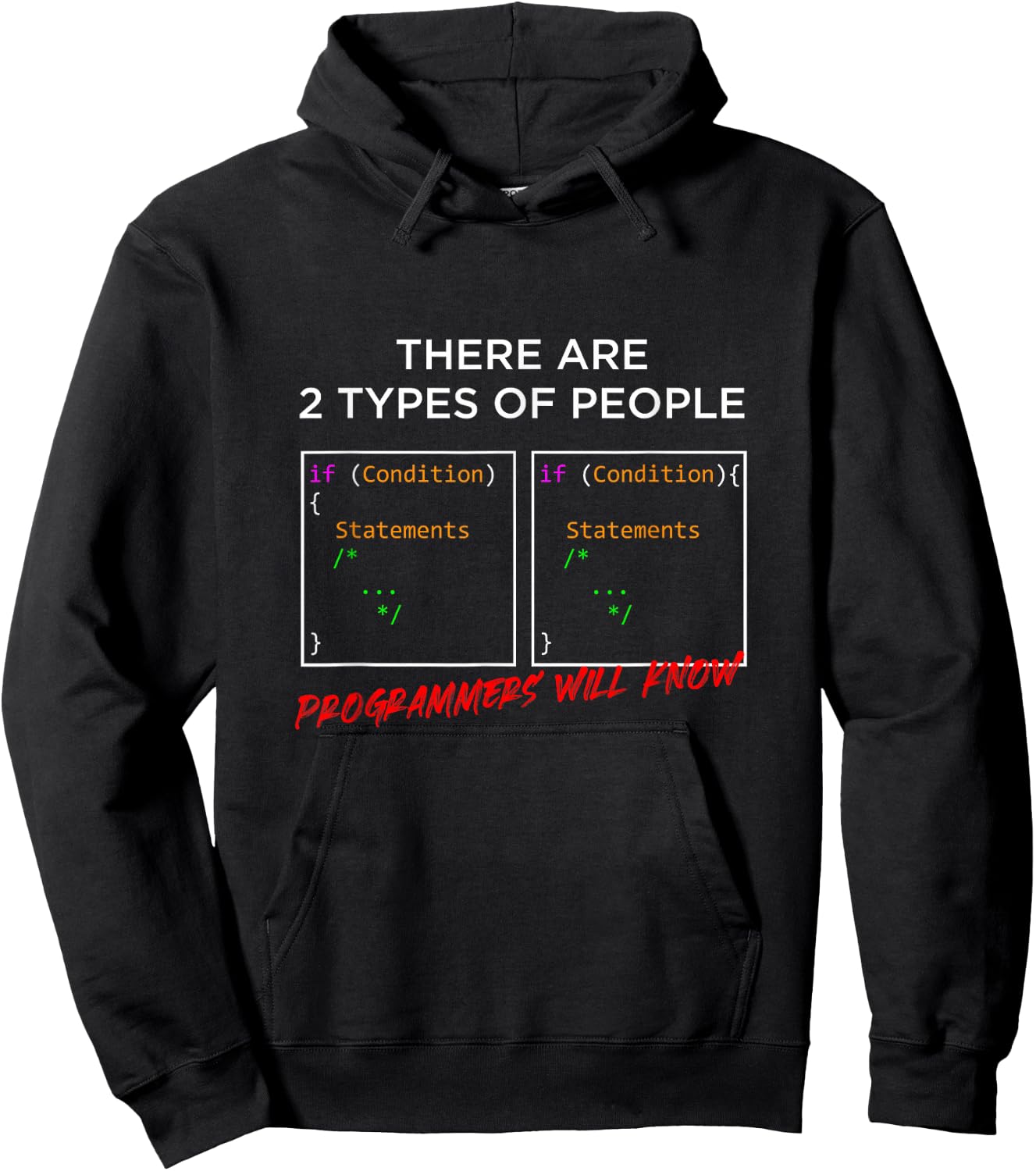 Types of People Programmers Programming IT Gift Hoodie - Hoodie | Black