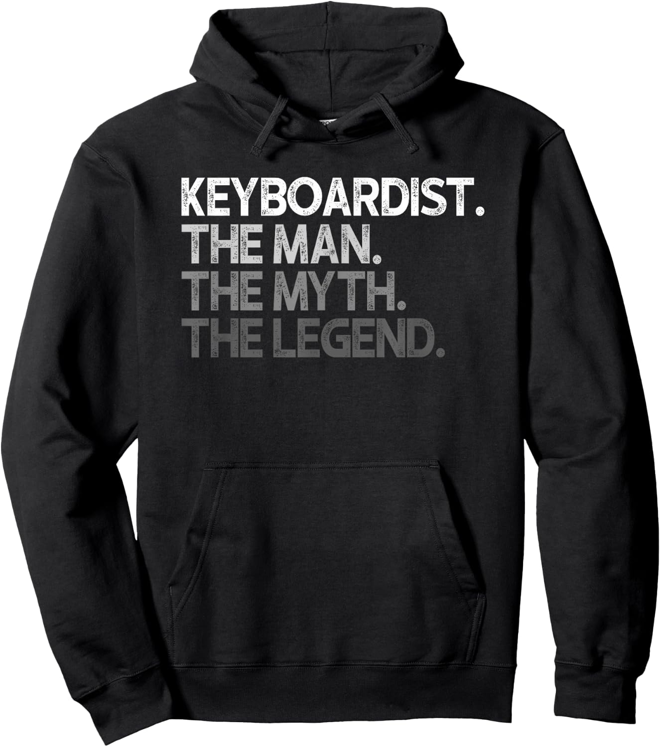 Keyboardist Keyboard The Man Myth Legend Design Hoodie - Hoodie | Black