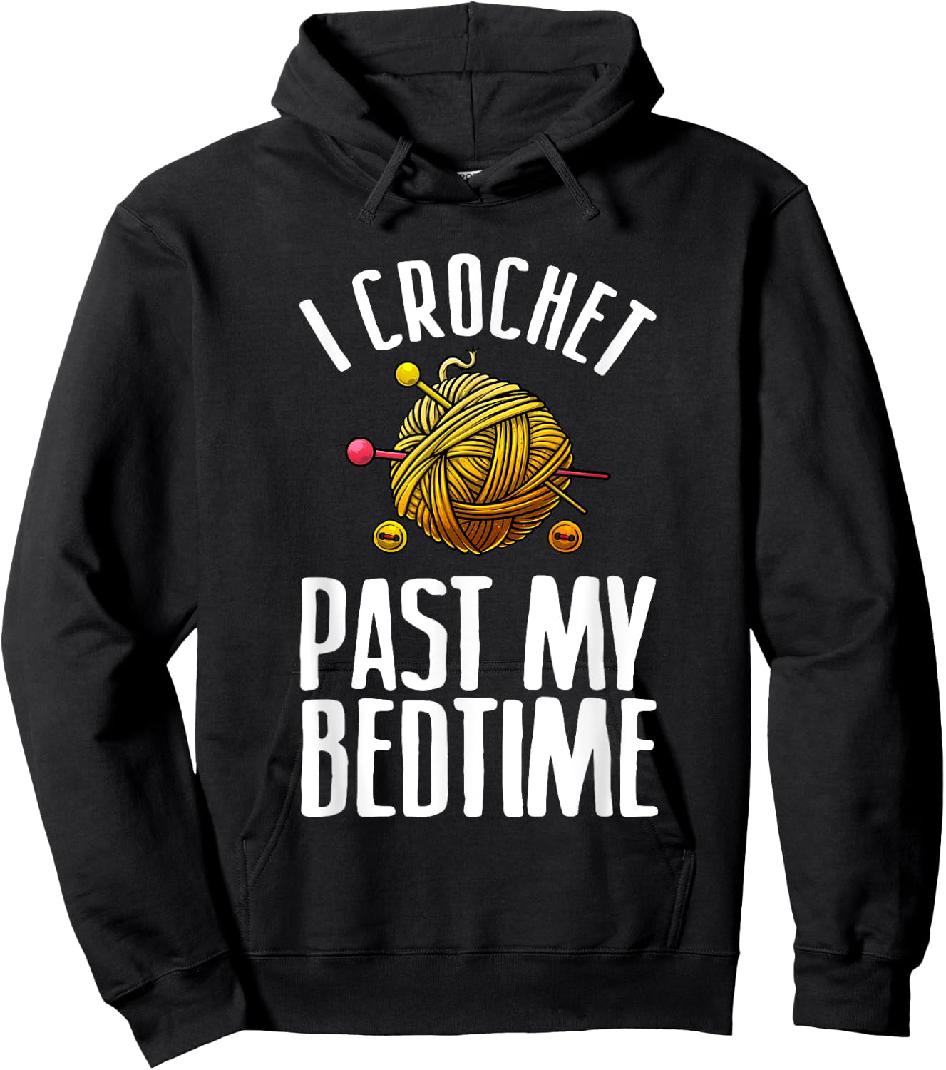 Funny Crochet Gift Crocheter Cool Quilting Crocheting Small Hoodie - Hoodie | Black