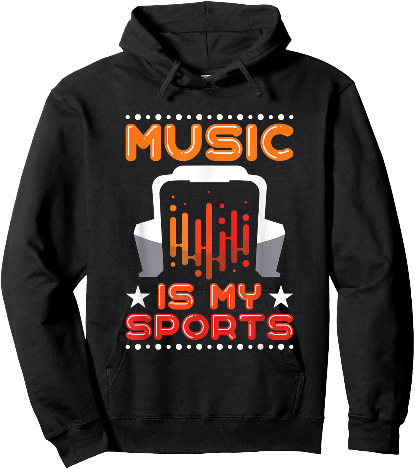 Music Is My Sports Musician Producer Artist Composer Gift Hoodie - Hoodie | Black