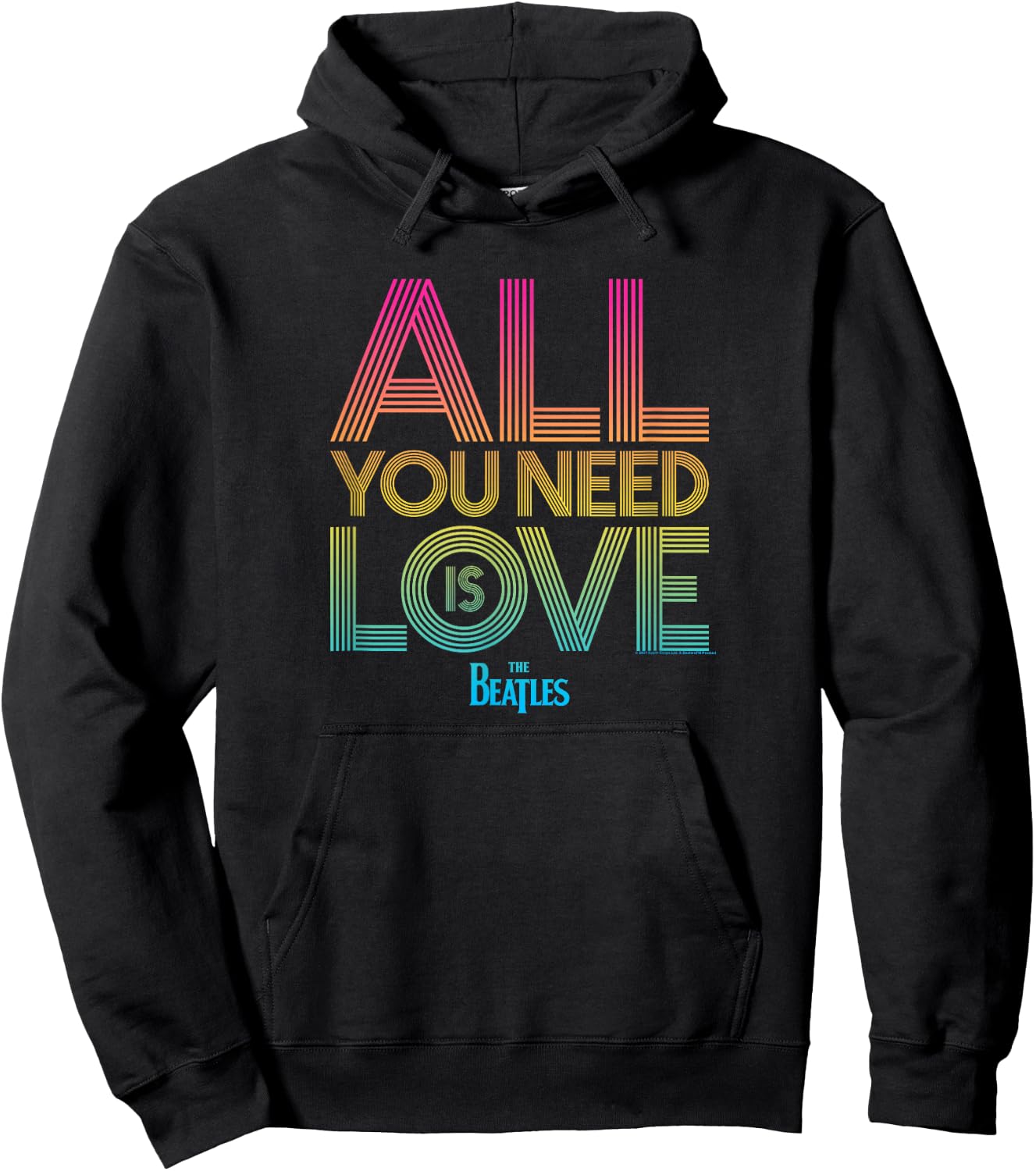 The Beatles All You Need Is Love Hoodie - Hoodie | Black