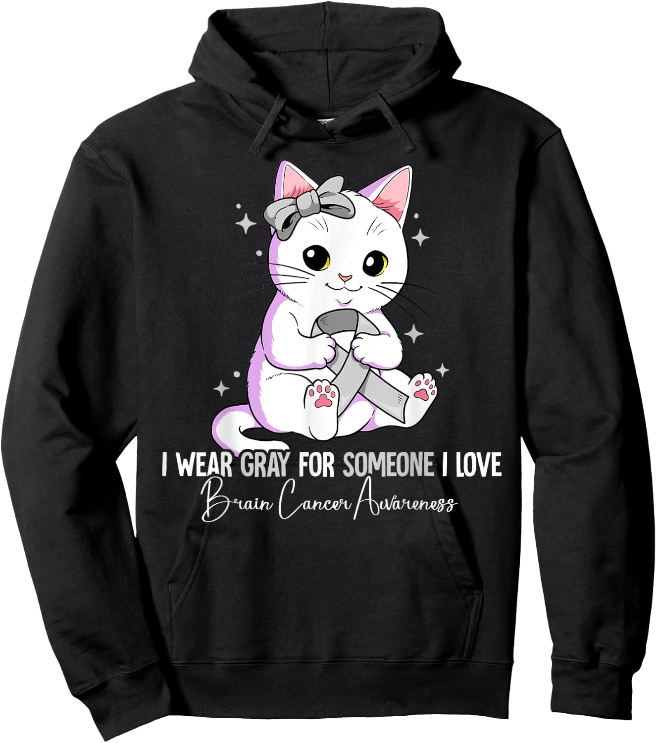 Brain Cancer Awareness Hoodie - Hoodie | Black