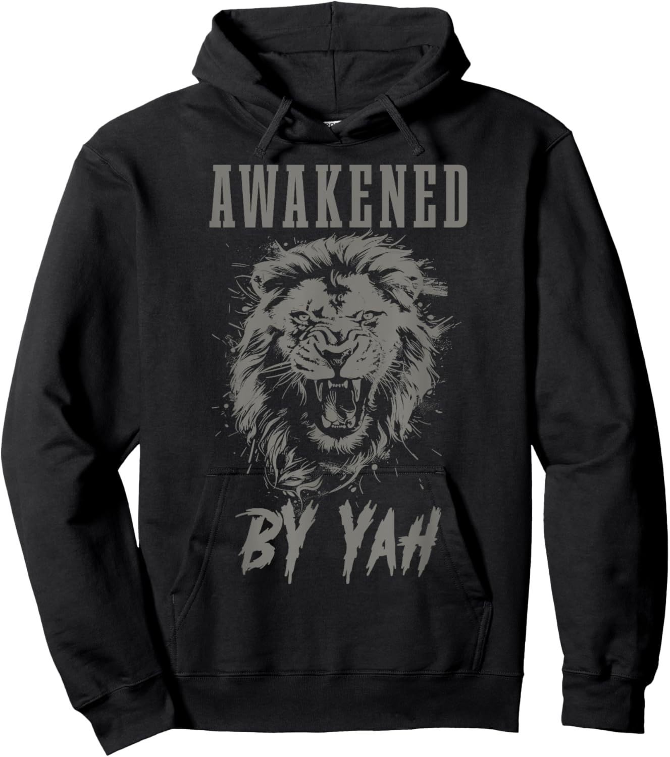Awakened By Yah Hebrew Israelite Lion Of Judah Jewish Yahweh Hoodie - Hoodie | Black