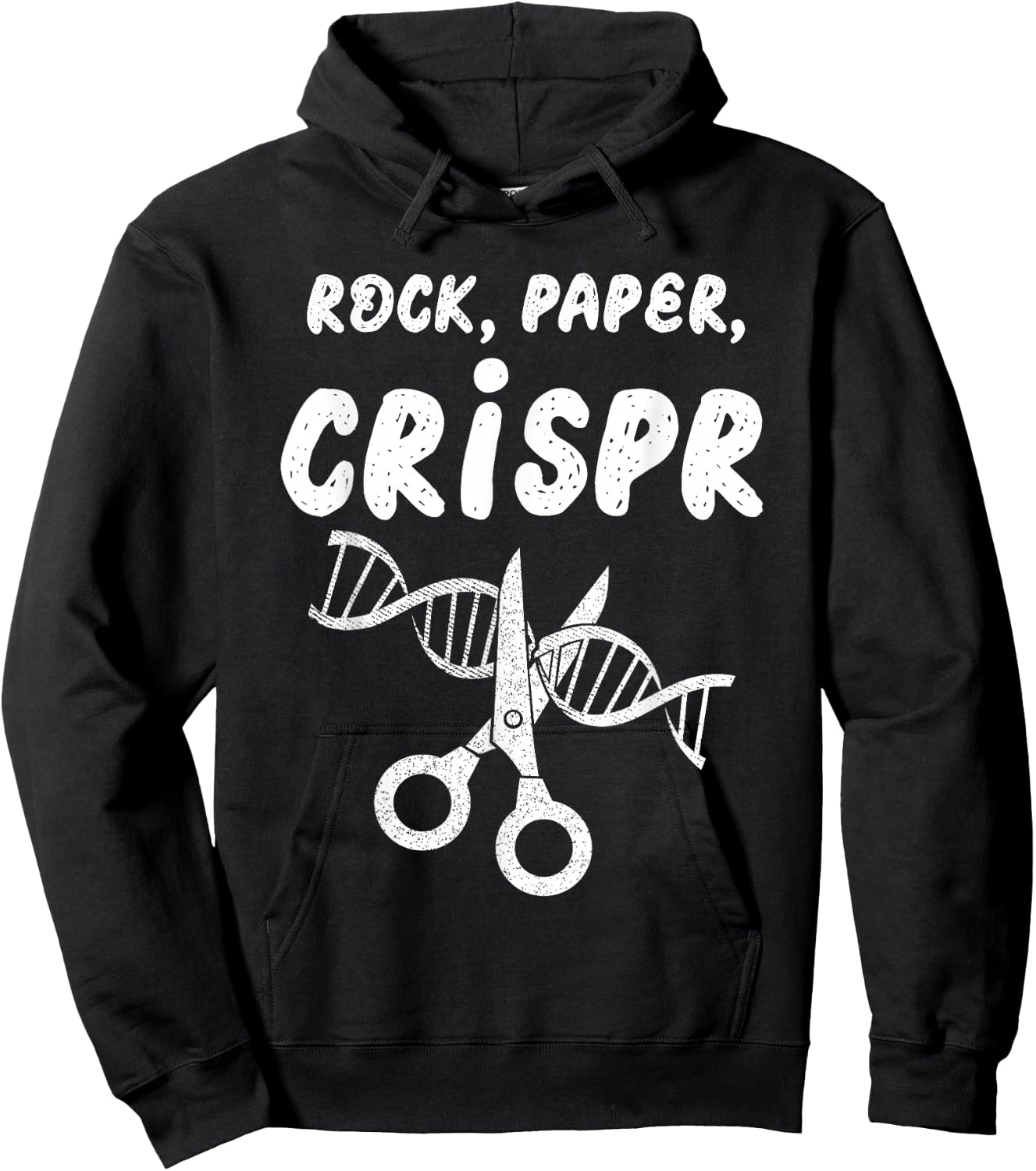 Rock Paper Scissors Crispr Gene Edit Scientist Biology Hoodie - Hoodie | Black