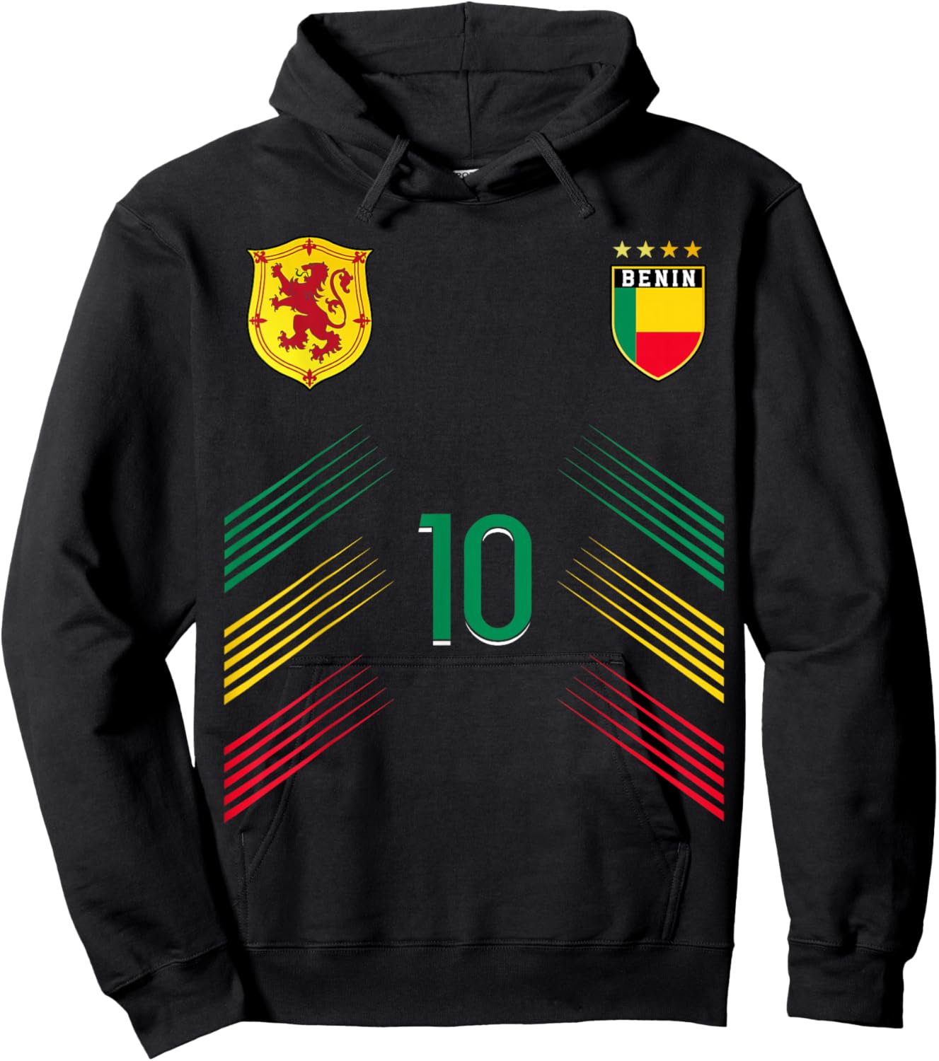 Benin Flag Beninese Pride Lovers Hoodie - Hoodie | Black