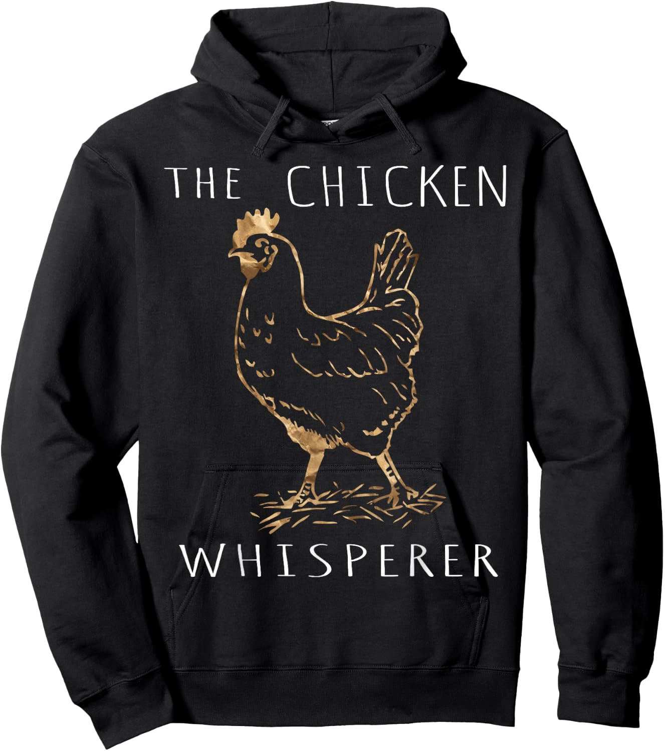 The Chicken Whisperer Gift Funny Chicken Lover Girl Farming Hoodie - Hoodie | Black