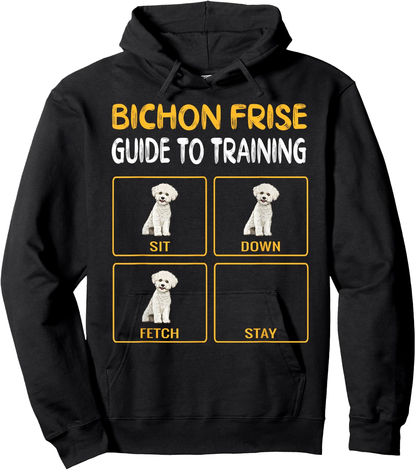 Bichons Frise Guide To Training Dog Obedience Hoodie - Hoodie | Black
