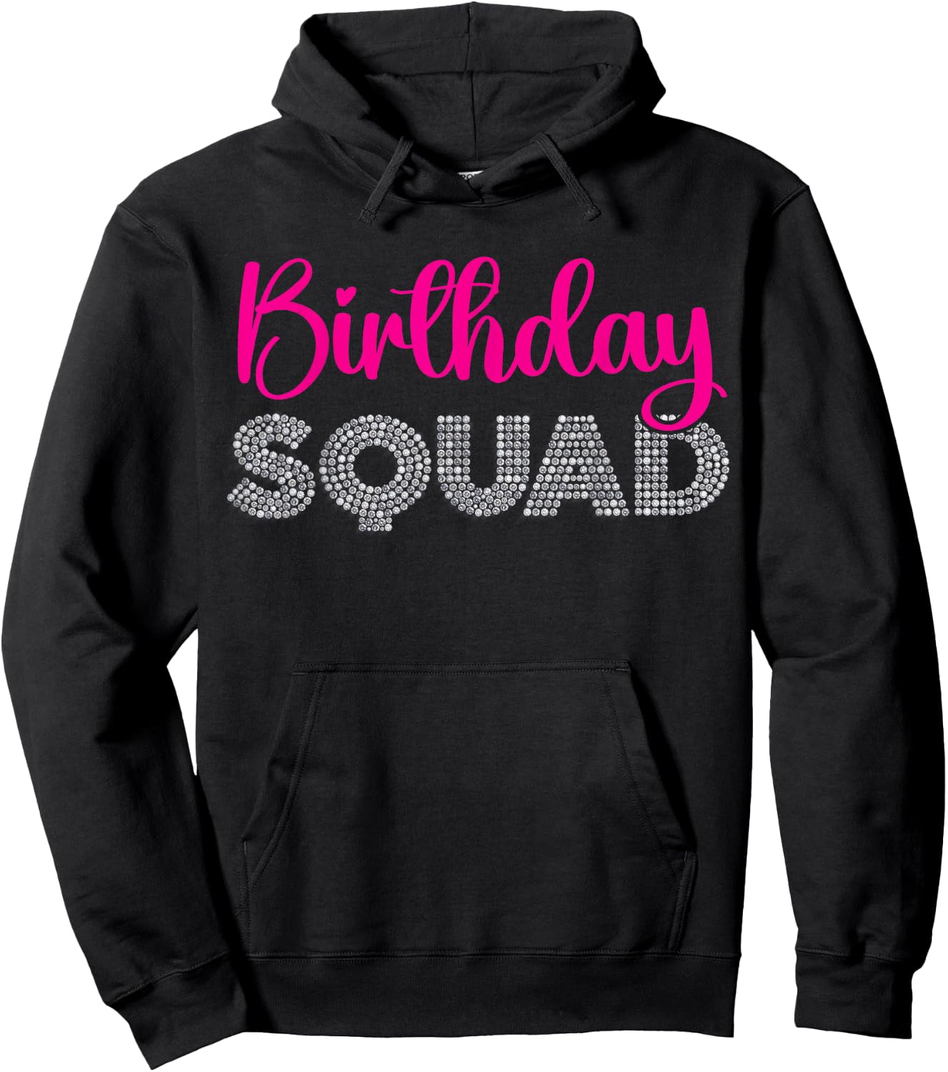 Birthday Squad Party Matching Family Group Funny Bday Gifts Hoodie - Hoodie | Black