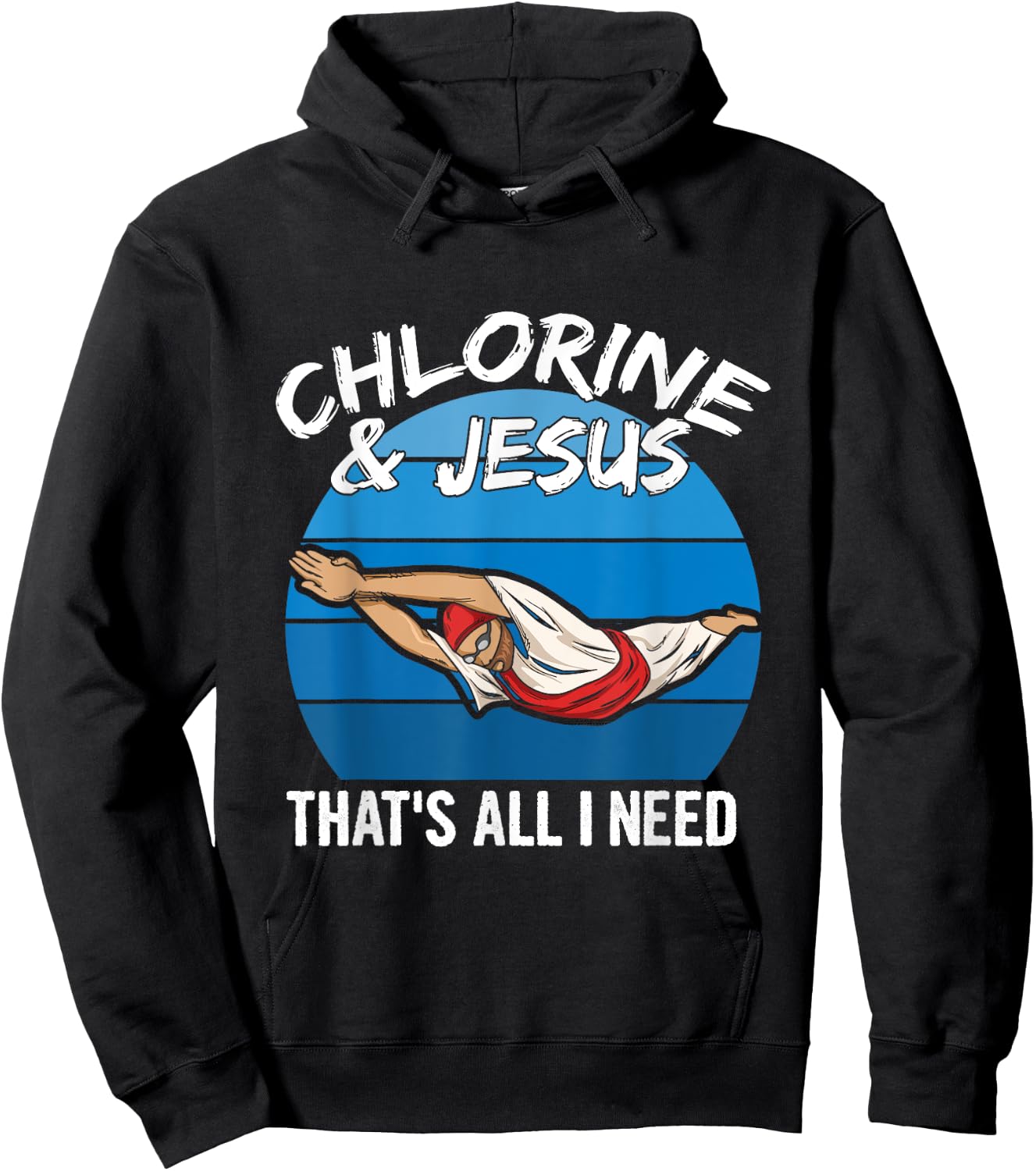 Swim Team Quote for a Swim Team Member Hoodie - Hoodie | Black