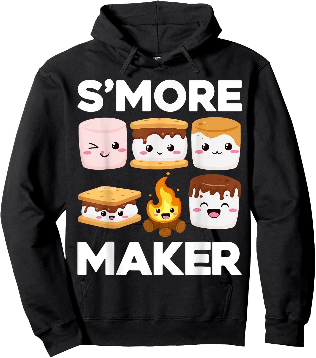 Smore Maker Camping Campfire Chocolate Marshmallow S'mores Hoodie - Hoodie | Black