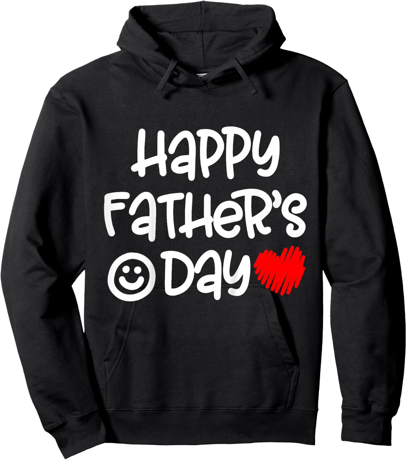 Kids Toddler Happy Fathers Day Boy Baby First Fathers Day Hoodie - Hoodie | Black