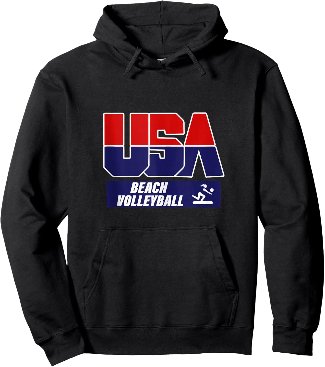 Beach Volleyball 2021 USA Hoodie - Hoodie | Black