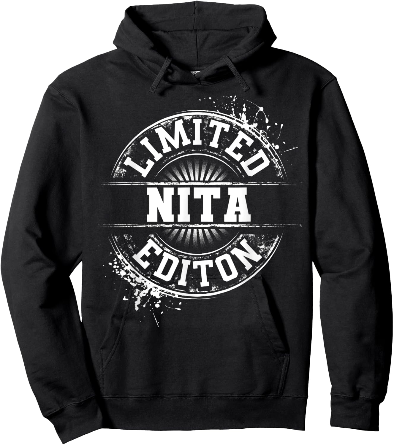 NITA Limited Edition Funny Personalized Name Gift Hoodie - Hoodie | Black